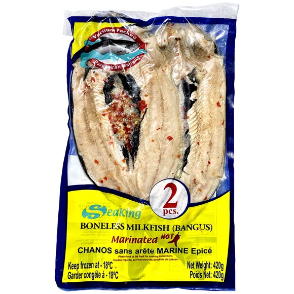 (Seaking) Boneless Bangus Marinated Hot 420g 1
