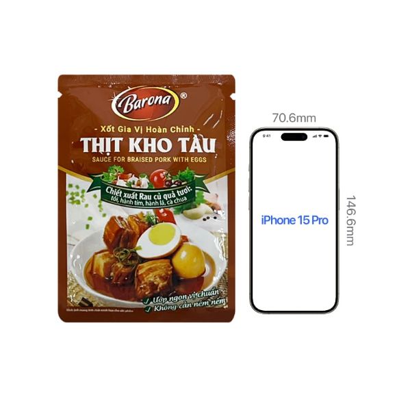Xốt gia vị Thịt kho tàu 80g, 1 gói 2