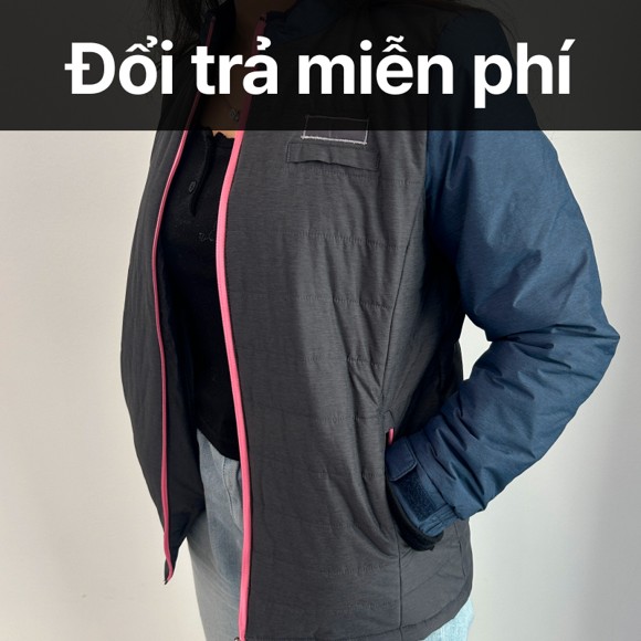 *Đổi trả miễn phí* Áo phao K-padding nữ (Hồng) 1