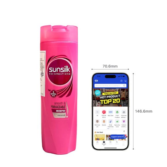 shampoo Sunsilk (Pink) Big 350ml 4
