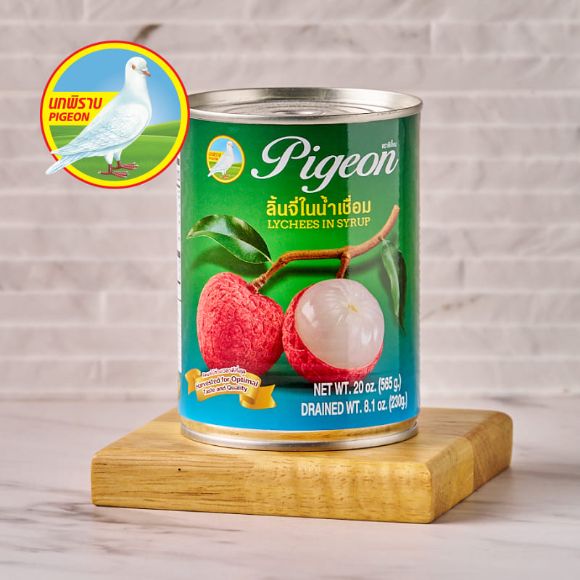 [PIGEON] Vải ngâm đường đóng hộp Thái Lan 565g 5