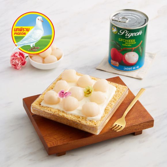 [PIGEON] Vải ngâm đường đóng hộp Thái Lan 565g 8