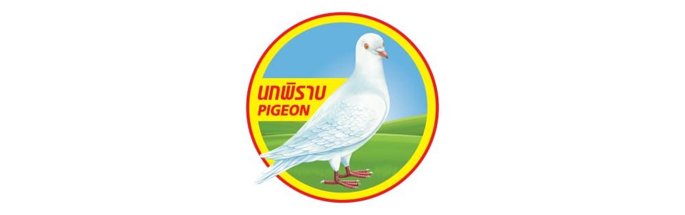 [PIGEON] Vải ngâm đường đóng hộp Thái Lan 565g_logo