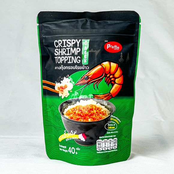 Topping tôm giòn rắc cơm Thái Lan vị Nguyên bản 40g, 1 gói 1