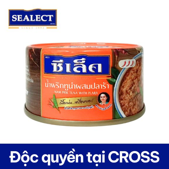 [SEALECT] Cá ngừ trộn mắm cá lên men Maeboonlam Nam Prik (cam) Thái Lan 85g 1