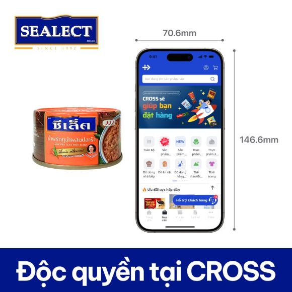 [SEALECT] Cá ngừ trộn mắm cá lên men Maeboonlam Nam Prik (cam) Thái Lan 85g 5