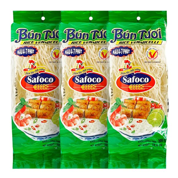 Bún tươi Safoco 300g 3 gói, 1 set 1