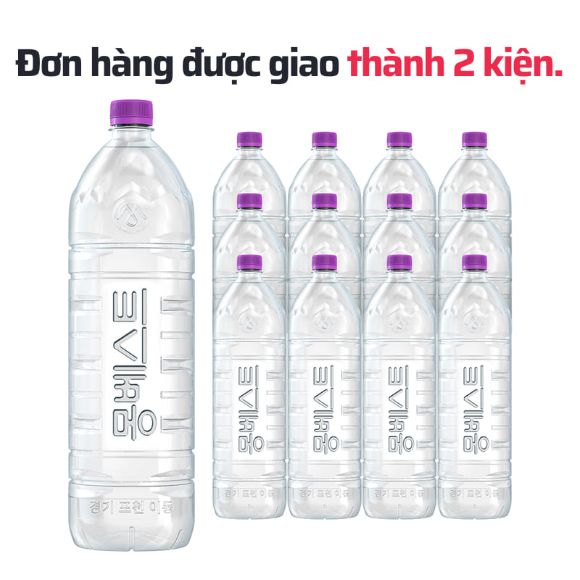 Nước khoáng Montbest 2L (6*2), 12 chai 2