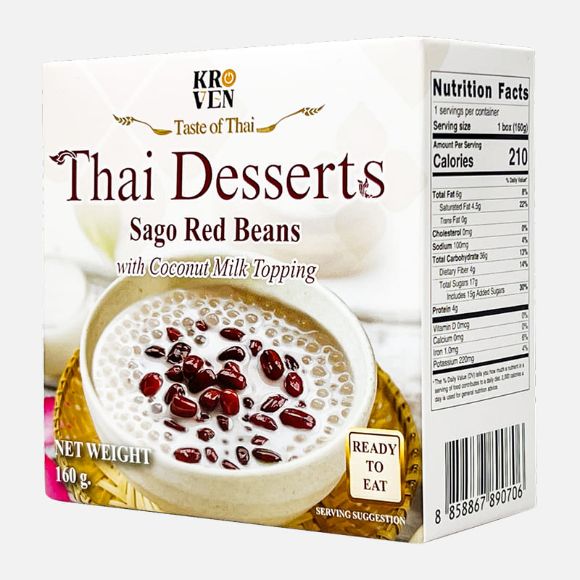 Chè đậu đỏ chân trâu cốt dừa Kroven Thái Lan 160g 2
