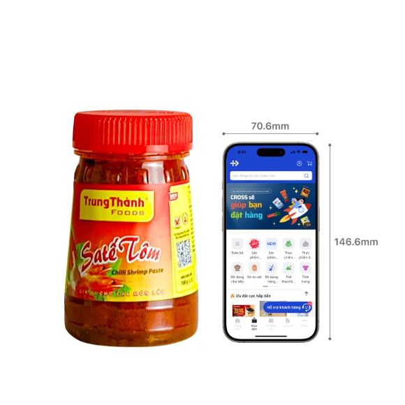 Sa tế tôm Trung Thành 100ml, 1 lọ 3