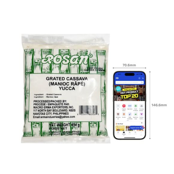 Froz Cassava Grated 454g 2