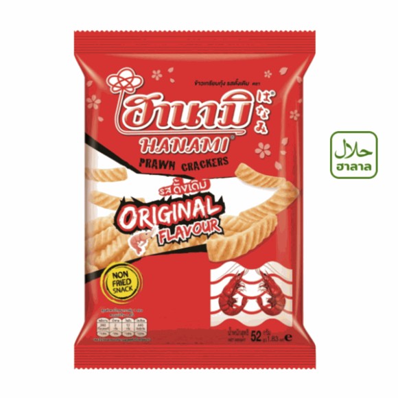 Bim bim tôm Hanami vị nguyên bản 52g 1 gói 1