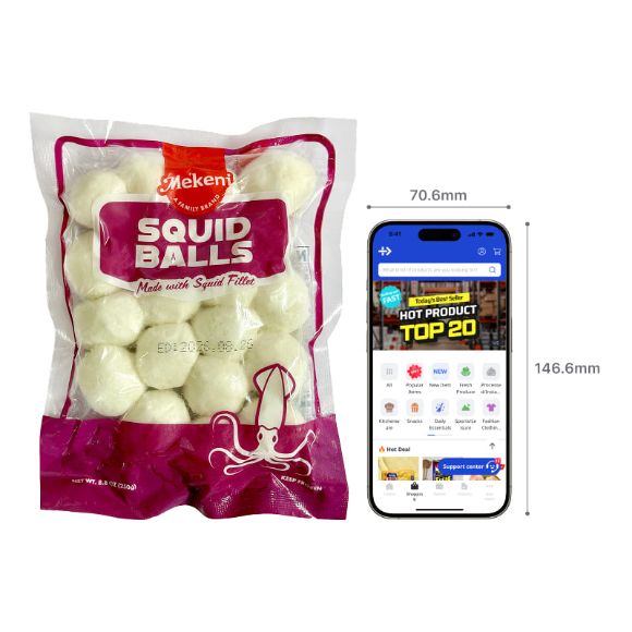 (Mekeni) Frozen Squid Balls 250g 2